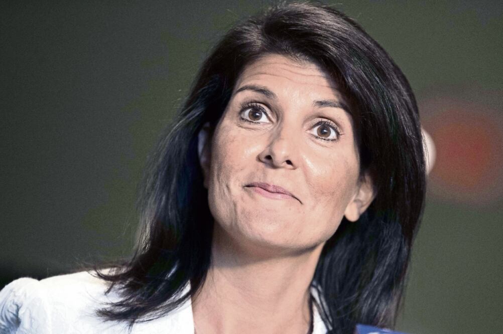 Cifra. Nikki Haley, embajadora de Estados Unidos ante la ONU, indicó que 40 países no respaldan la prohibición de armas nuclares. (DREW ANGERER. AFP)