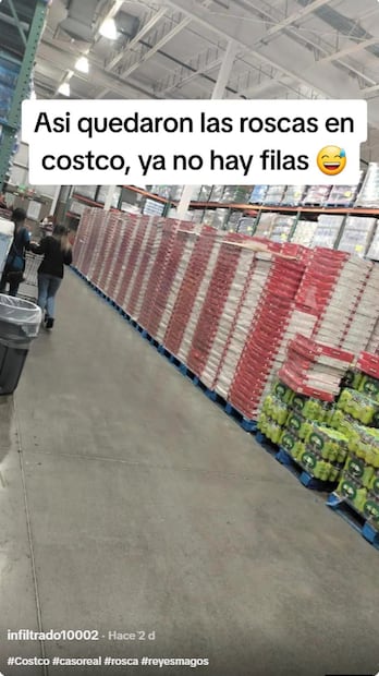La imágenes virales muestran pasillos llenos de roscas apiladas. Foto: TikTok  @infiltrado10002
