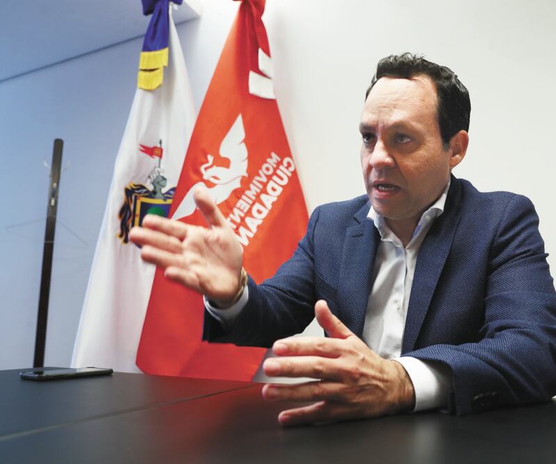 En la foto: Clemente Castañeda, Coordinador nacional de MC. DIEGO SIMÓN. EL UNIVERSAL