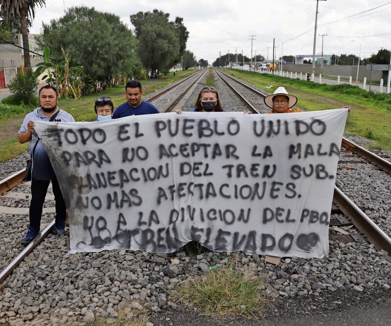 Los vecinos de Tultepec han propuesto que la vía férrea que pasará por el municipio se construya a manera de tramo elevado para que no los perjudique. Foto: Fernanda Rojas/EL UNIVERSAL