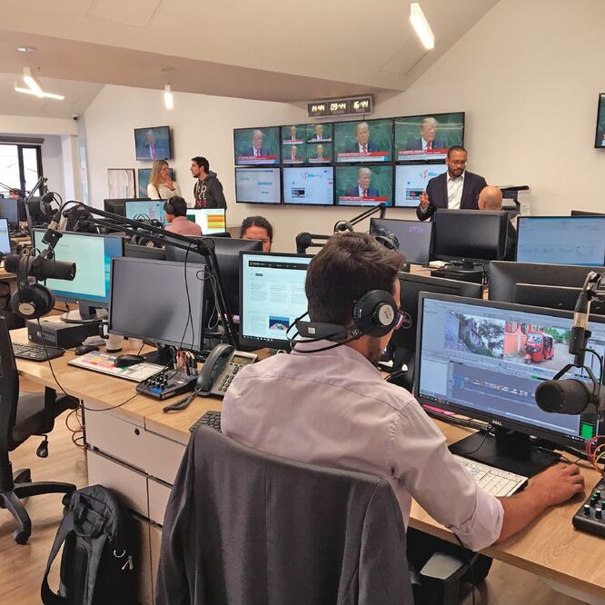 El canal France 24, en su versión al español, cumplió el mes pasado un año de ser lanzado oficialmente. Foto: CÉSAR HUERTA. EL UNIVERSAL