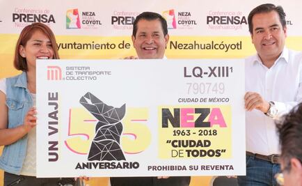 ​Lanzan boleto conmemorativo por aniversario de Neza