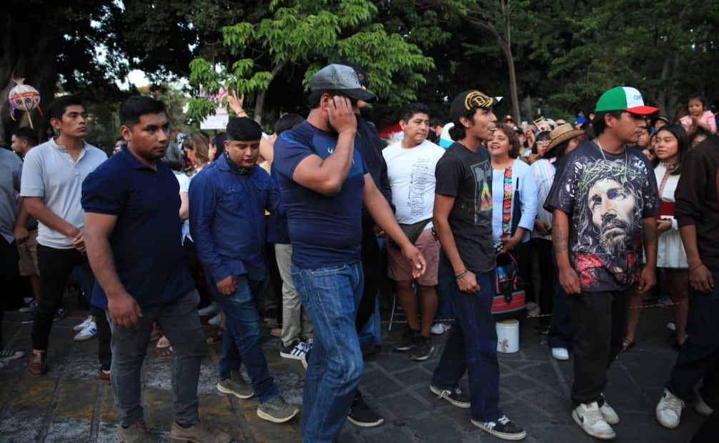 Uno de esos grupos de choque estuvo encabezado por Ferdinando Rosado Duarte y Geovany Vásquez Sagrero, señalados por Alejandro Leyva por amenazas y agresiones. | Foto: Edwin Hernández.