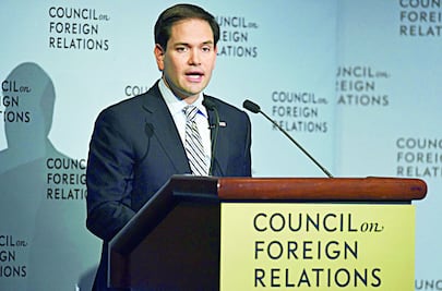 Rubio, por enterrar la "doctrina Obama"