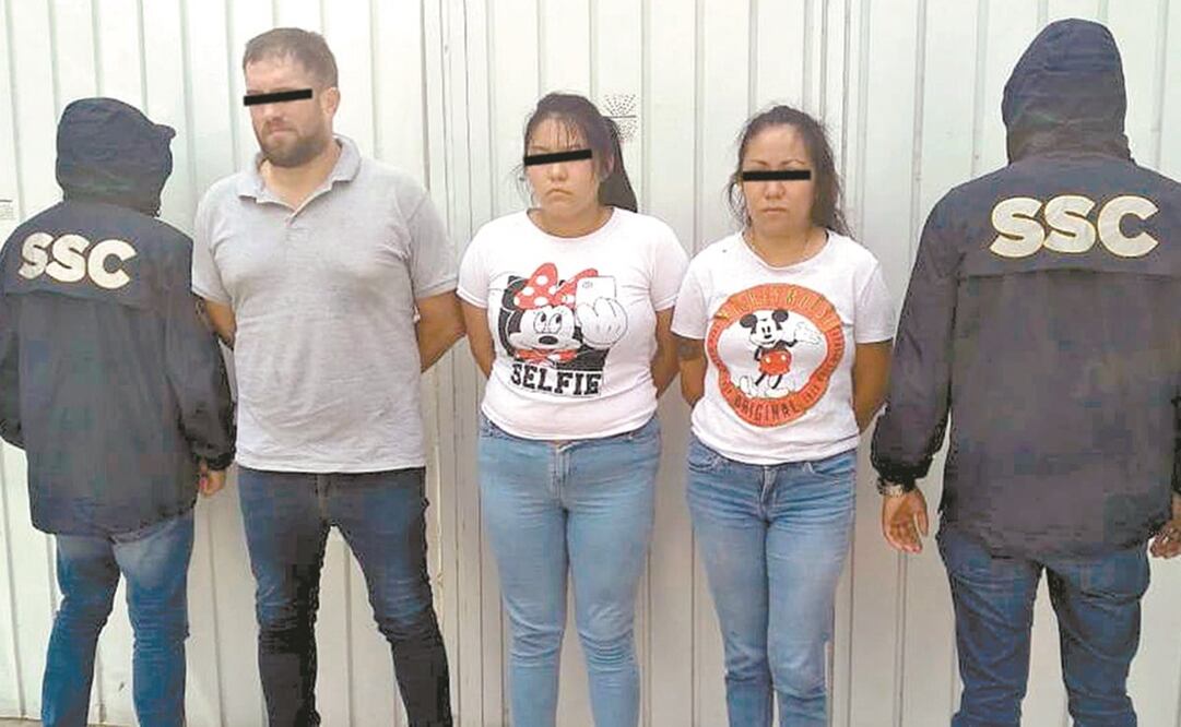 Los detenidos fueron identificados como Areli “N”, Nathaly Alexa “N” y Carlos Enrique “N”, presuntos integrantes de Los Balta. Foto: ESPECIAL