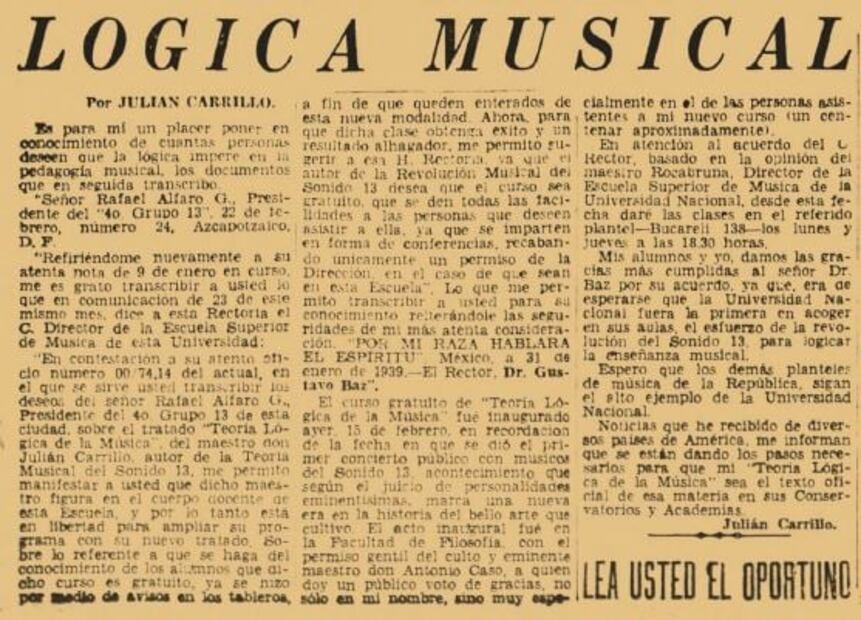 Julián Carrillo, el descubridor del infinito musical