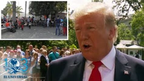 La frontera sur está bien resguardada por México, dice Donald Trump