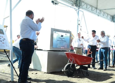 Américo Villarreal coloca primera piedra de planta potabilizadora en Tamaulipas; mejorará el abasto de agua a Ciudad Victoria
