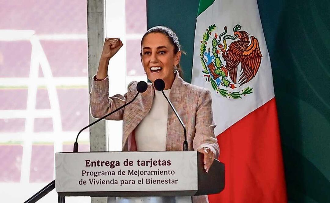 La presidenta Claudia Sheinbaum rechazó de manera categórica la “calumnia que hace la Casa Blanca al gobierno de México de tener alianzas con organizaciones criminales”. Foto: Luis Camacho / EL UNIVERSAL