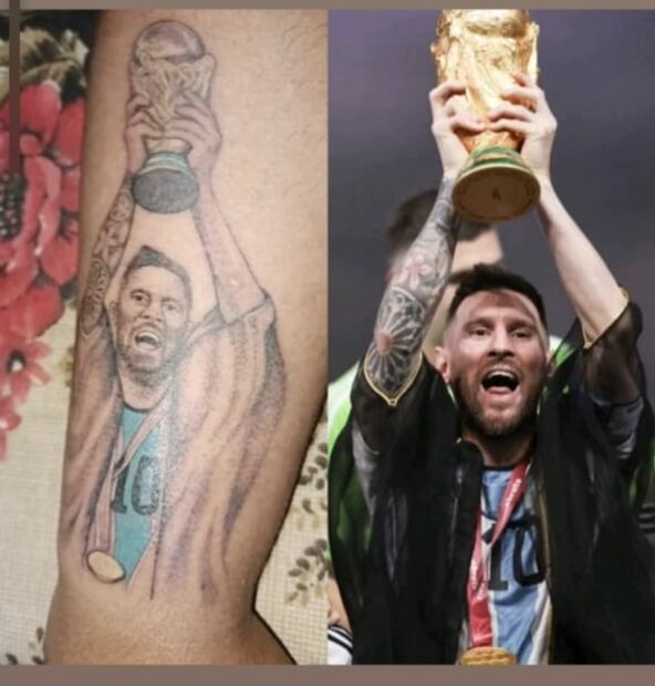 Fans se tatúan a Lionel Messi, pero el resultado no fue el esperado