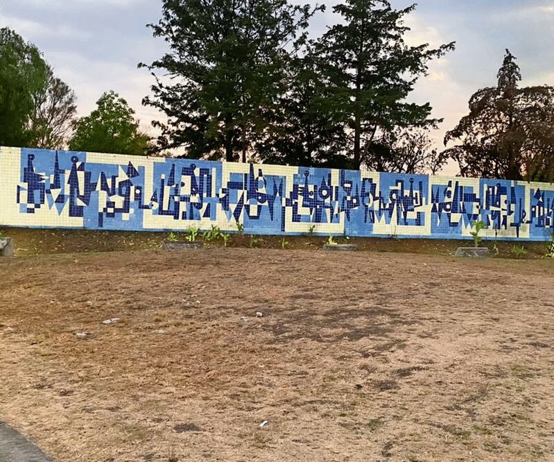 El mural tal como se ve hoy en día en la Avenida Insurgentes Sur. Foto: UNAM
