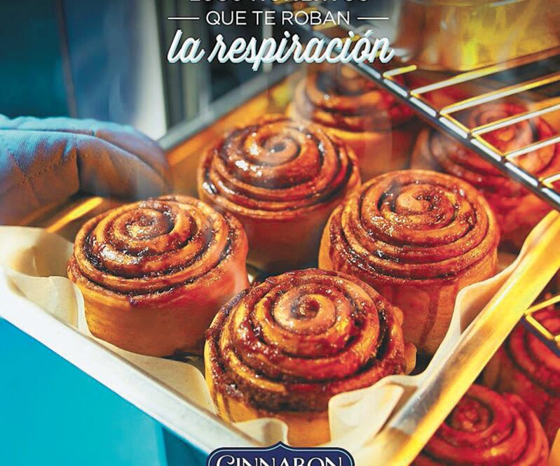 Con más sabor. Cinnabon estuvo ausente por varios años en el mercado, pero logró regresar con la apertura de 14 tiendas en 2019. Foto/TOMADA DE FACEBOOK