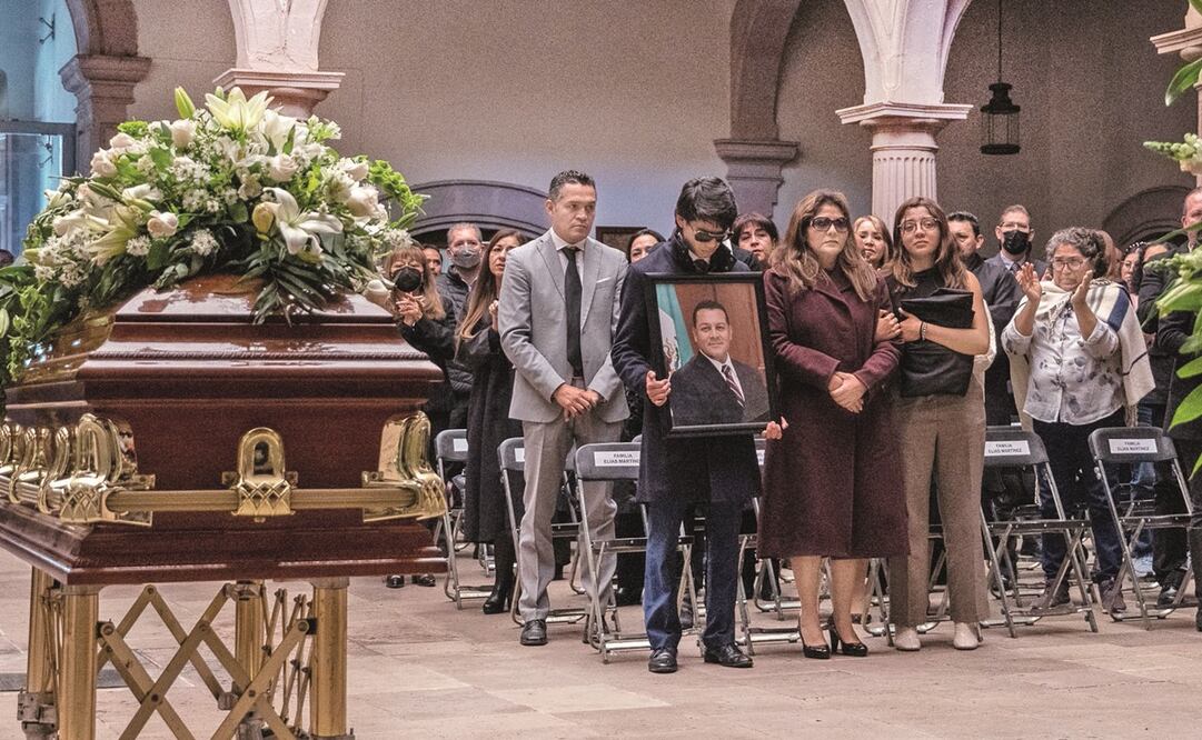 Este lunes se llevó a cabo un homenaje de cuerpo presente al juez Roberto Elías Martínez, quien falleció tras ser atacado a balazos. Foto: Dania Valdez / EL UNIVERSAL