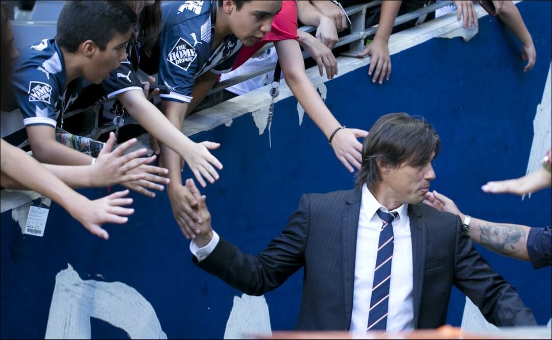 Almeyda en el Estadio de Monterrey. Foto: Imago 7