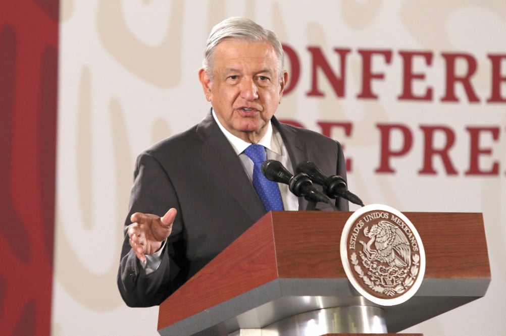 El mandatario mexicano aseguró que el aumento a los salarios que analizan se pretende que sea por arriba de la inflación. Foto/CARLOS MEJÍA. EL UNIVERSAL