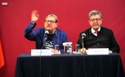 Paco Ignacio Taibo II dialoga con Jean-Luc Mélenchon