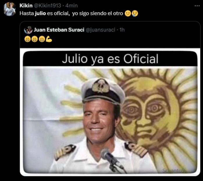 Memes Julio. Foto: Captura de pantalla