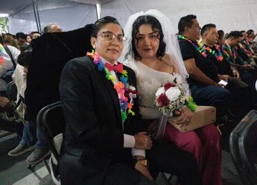FOTOS: 147 parejas se unen legalmente en la Jornada de Matrimonios Colectivos LGBTTTIQ+ en la CDMX