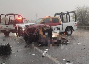 Accidente en Tamaulipas deja dos muertos; vehículo se partió a la mitad en carretera federal
