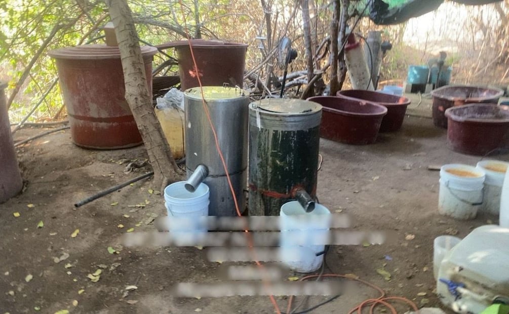 Marina localiza laboratorio clandestino en Culiacán, Sinaloa. Marzo 2026. Foto: Especial