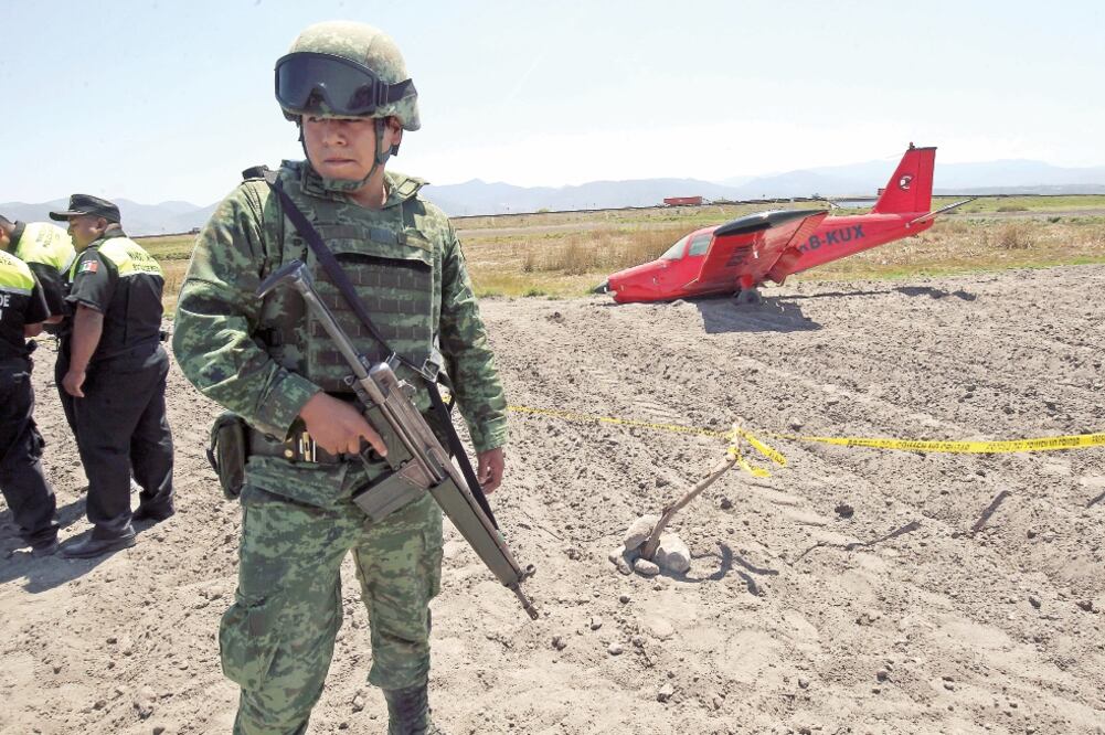 El lugar del incidente es la zona limítrofe con la parte noreste de Toluca, un ejido en donde no hay viviendas (JORGE ALVARADO. EL UNIVERSAL)