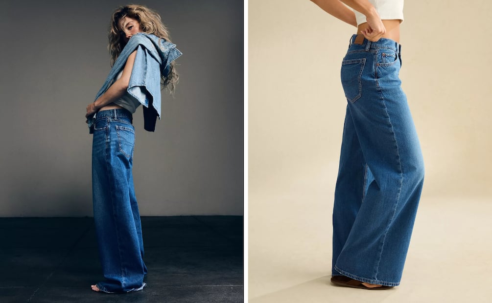 Jeans de tiro bajo. Foto: Cortesía American Eagle