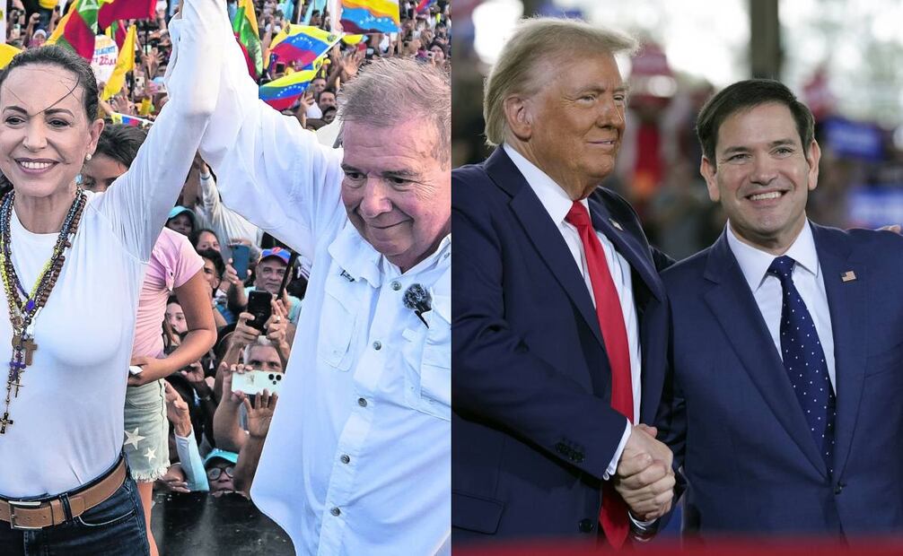 La oposición venezolana, encabezada por María Corina Machado y Edmundo González, celebró el nombramiento de Marco Rubio como secretario de Estado en el gobierno de Donald Trump, calificándolo como una "excelente noticia" para América Latina. Fotos: Archivo