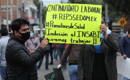 Extrabajadores del Seguro Popular en Toluca piden ser reinstalados en el Insabi