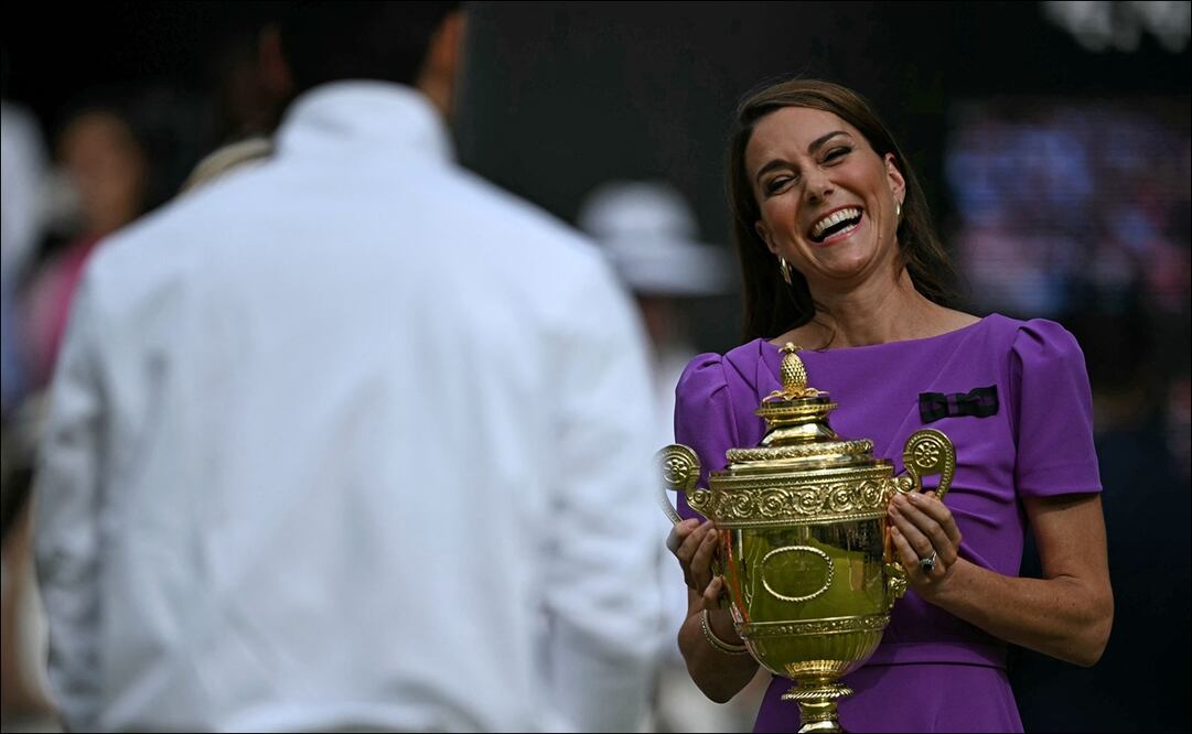 La princesa Kate reapareció en la final de Wimbledon - Foto: AFP