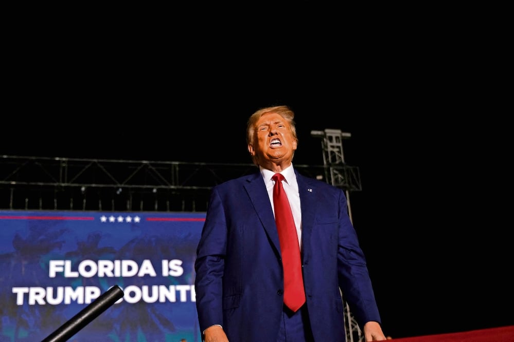 El expresidente estadounidense Donald Trump, en Florida. Foto: ALON SKUY. AFP