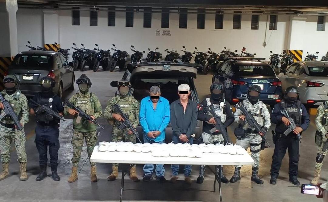 Detienen en Morelos a Francisco "N" y  Alfredo "N". Foto: Especial.