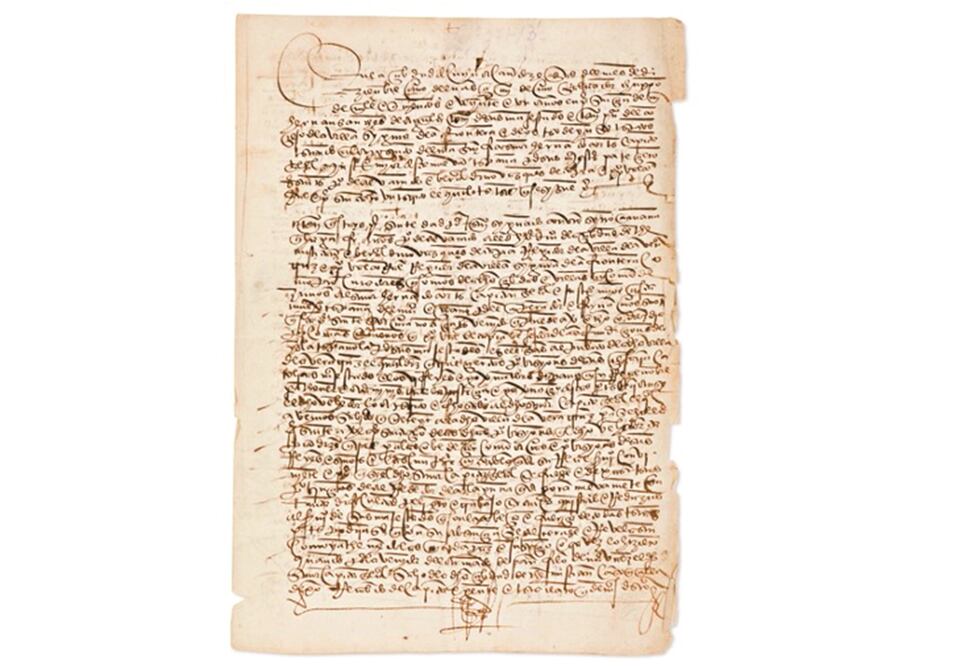 Imagen del “Requerimiento de provisiones” del 12 de diciembre de 1521, que era parte de Fondo Hospital de Jesús 1520-1925. Foto: CORTESÍA MARÍA DEL CARMEN MARTÍNEZ MARTÍNEZ