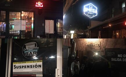 Clausuran 4 bares en Álvaro Obregón y Cuauhtémoc