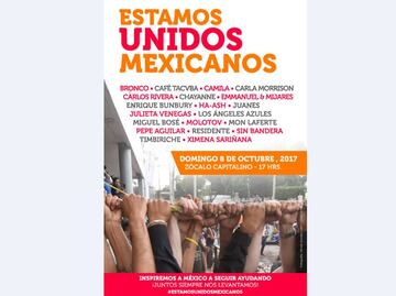 Timbiriche, Café Tacvba y Miguel Bosé, juntos en el Zócalo por damnificados