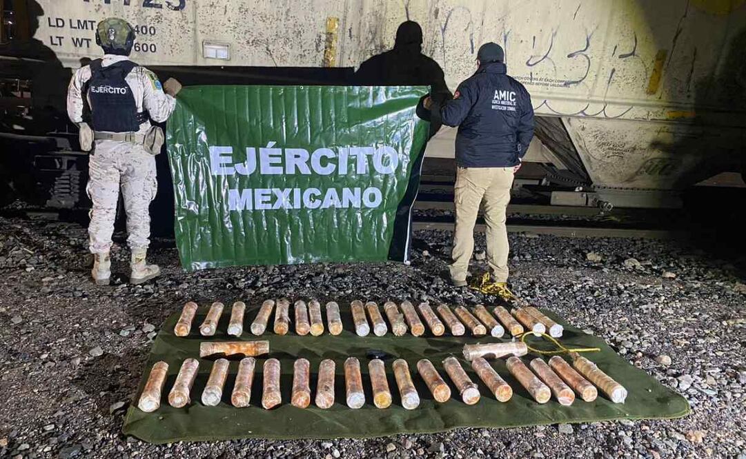 La acción se efectuó el pasado 8 de diciembre en el interior de los patios de la empresa ferroviaria. Foto: Fiscalía de Sonora