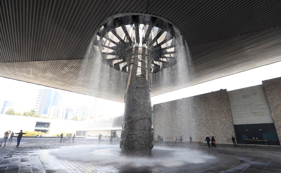 La estructura que fue sometida a un proceso de limpieza con hielo seco. Foto: Irvin Olivares/EL UNIVERSAL