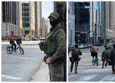 VIDEO: Repartidor escapa de agentes del ICE en Chicago y se vuelve viral