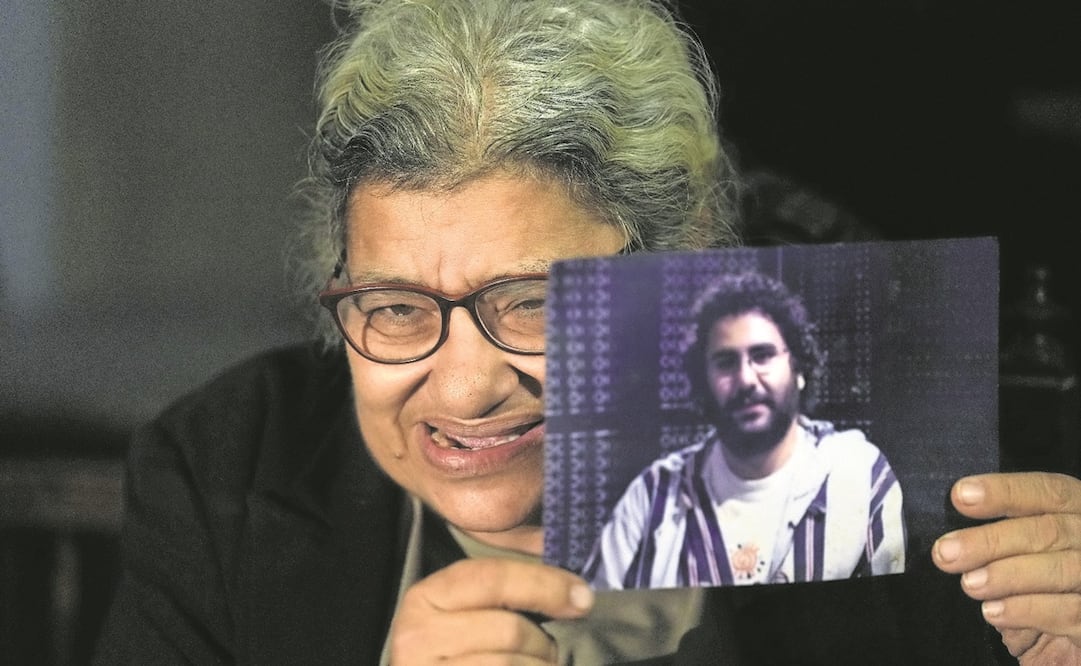 Laila Soueif, madre del activista prodemocrático encarcelado Alaa Abdel Fattah. Foto: Amr Nabil/AP