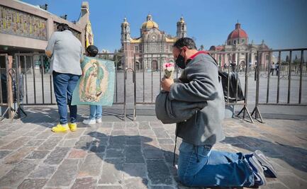 Peregrinos agradecen en la Basílica de Guadalupe por salud ante Covid