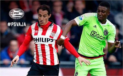 Ajax complica la liga al PSV de Moreno y Guardado 