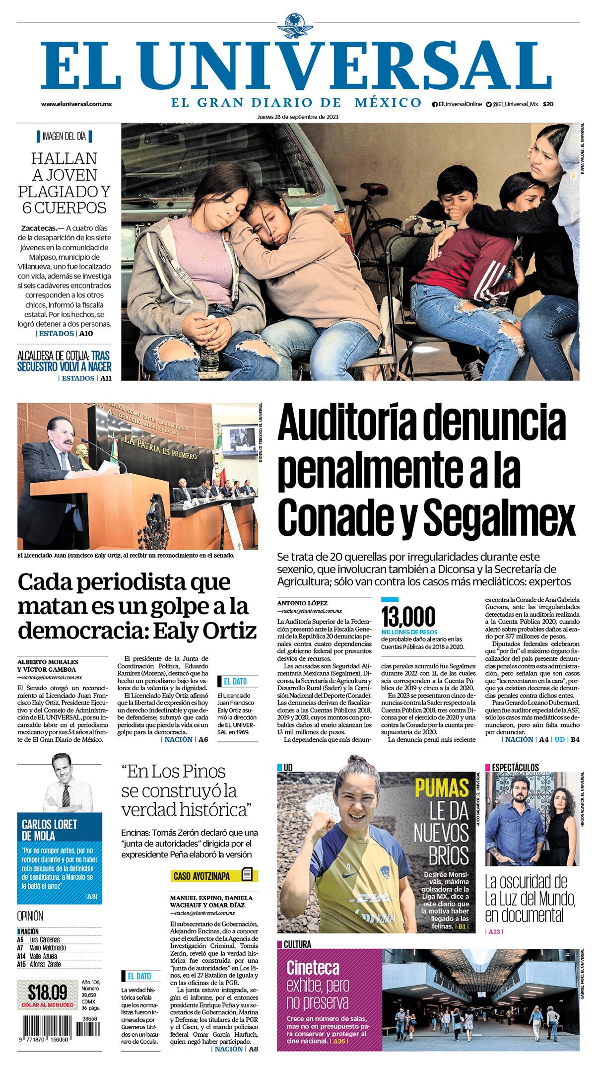 Portada impresa