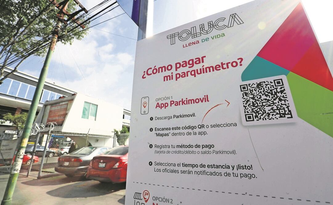 En Toluca habrá mil 105 cajones de estacionamiento operados por parquímetros de la empresa Parkimovil. Foto: Jorge Alvarado / EL UNIVERSAL