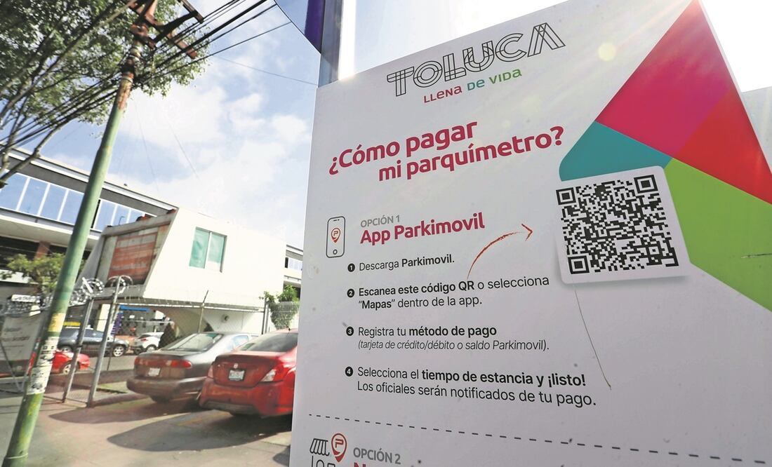 En Toluca habrá mil 105 cajones de estacionamiento operados por parquímetros de la empresa Parkimovil. Foto: Jorge Alvarado / EL UNIVERSAL