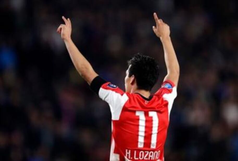 Los siete goles de Hirving Lozano con el PSV en imágenes
