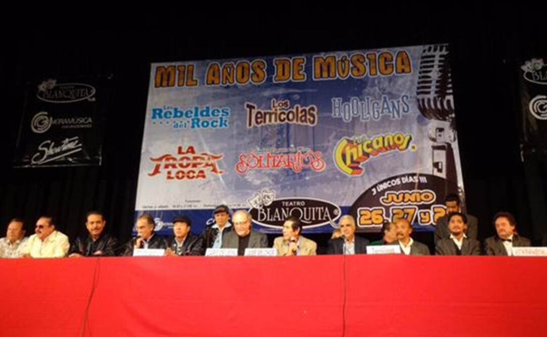 Cada banda interpretará de 20 a 25 minutos de sus éxitos.	FOTO: Twitter/@TBlanquitaMx
