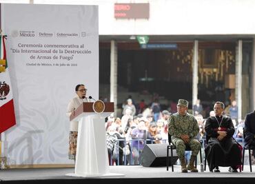 Sheinbaum es “la Presidenta de la Paz”, afirma Rosa Icela Rodríguez; se han canjeado a la fecha 2 mil 135 armas de fuego