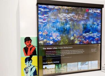 LG presenta sus nuevas pantallas OLED transparentes
