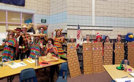 Escuela de EU pide disculpas por disfraz de "muro fronterizo"