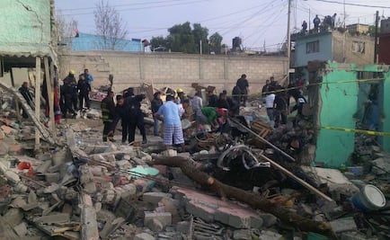 Mapa. El sitio de la explosión en Tultepec