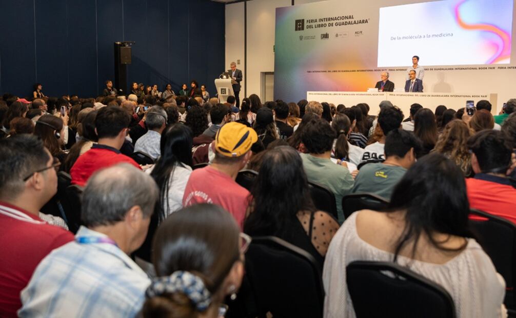 El químico Morten Peter Meldal, premio en la FIL Guadalajara 2024. Foto Hugo Salvador/ El Universal.